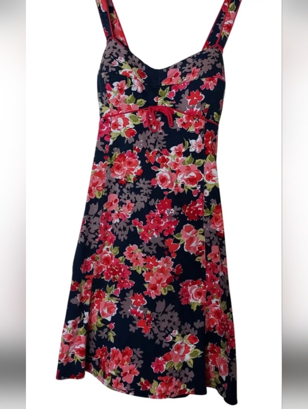 R & K Originals Floral Navy and Pink Summer Sundress